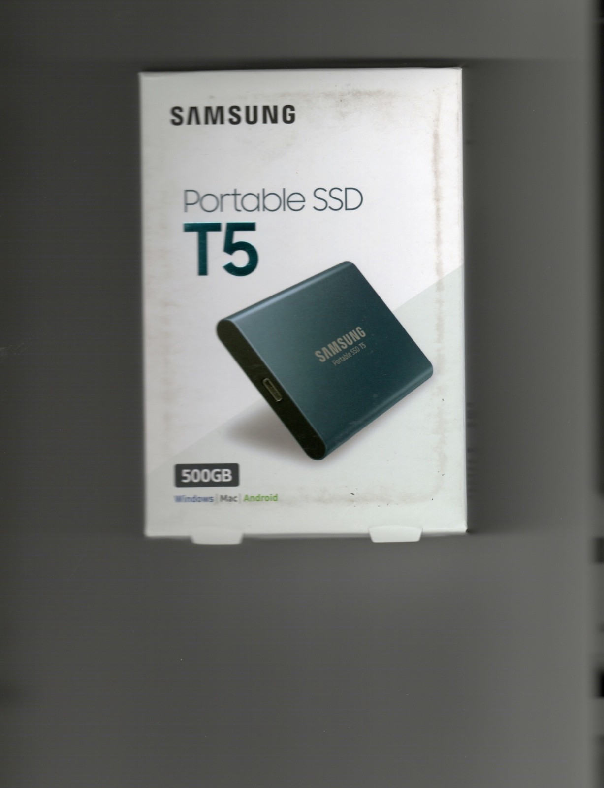 Samsung T5 500GB,External, Solid State Drive New With Case 