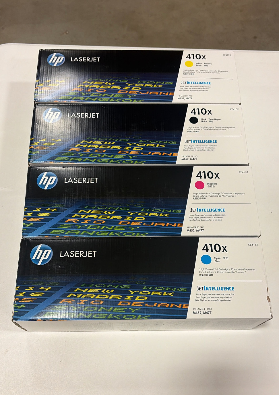 HP 410X High Yield Toner Set Black Cyan Yellow Magenta (4 Pack)