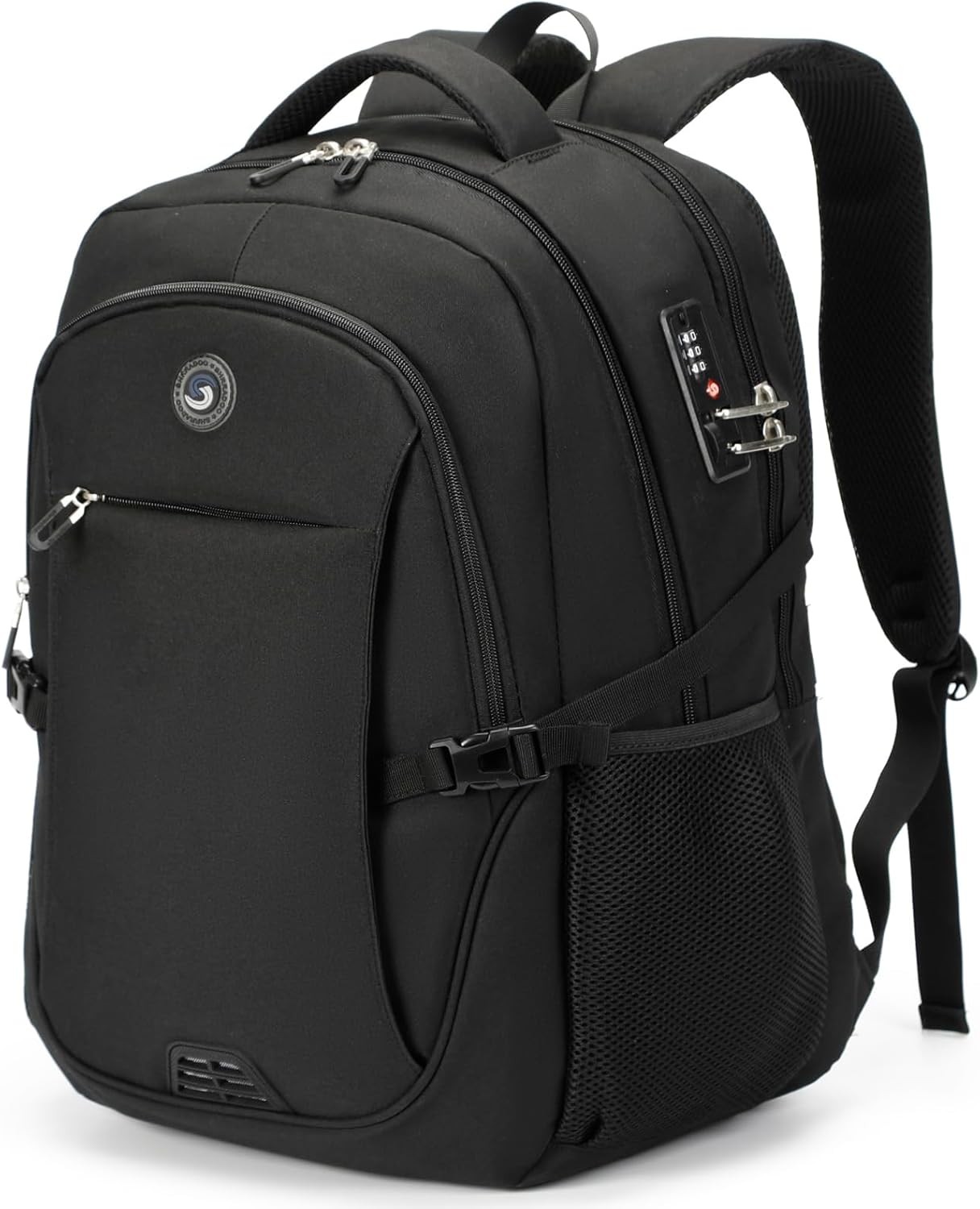 SHRRADOO Travel Laptop Backpack for Men Women, Anti Theft Backpacks with Lock