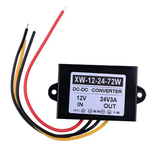 DC-DC 12V to 24V 3A 72W Vehicle Step-Up Regulator Car Power Inverter Converter
