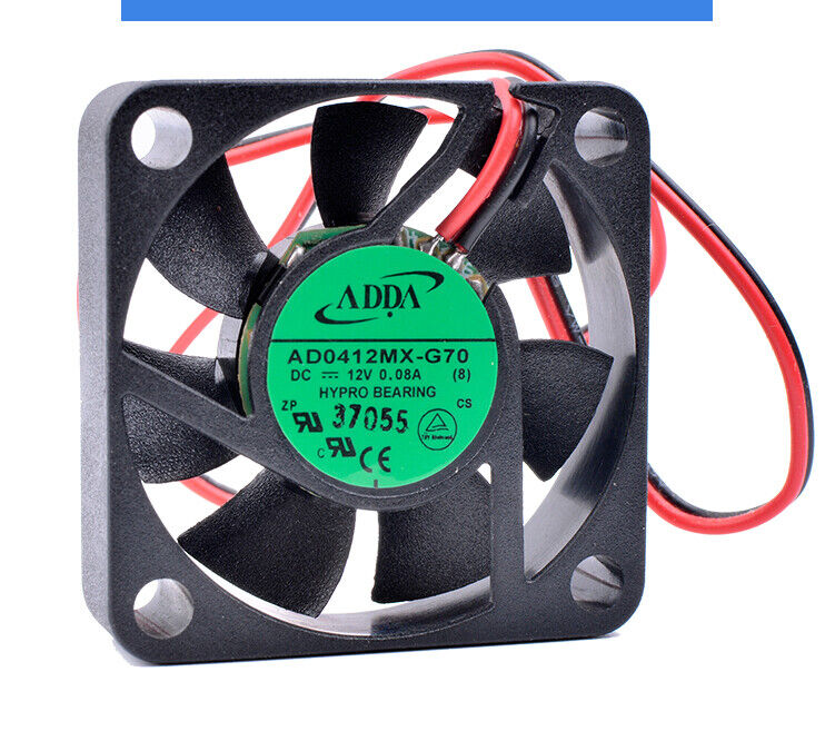 1pcs ADDA 4010 AD0412MX-G70  DC12V 0.08A 2 line cooling fan