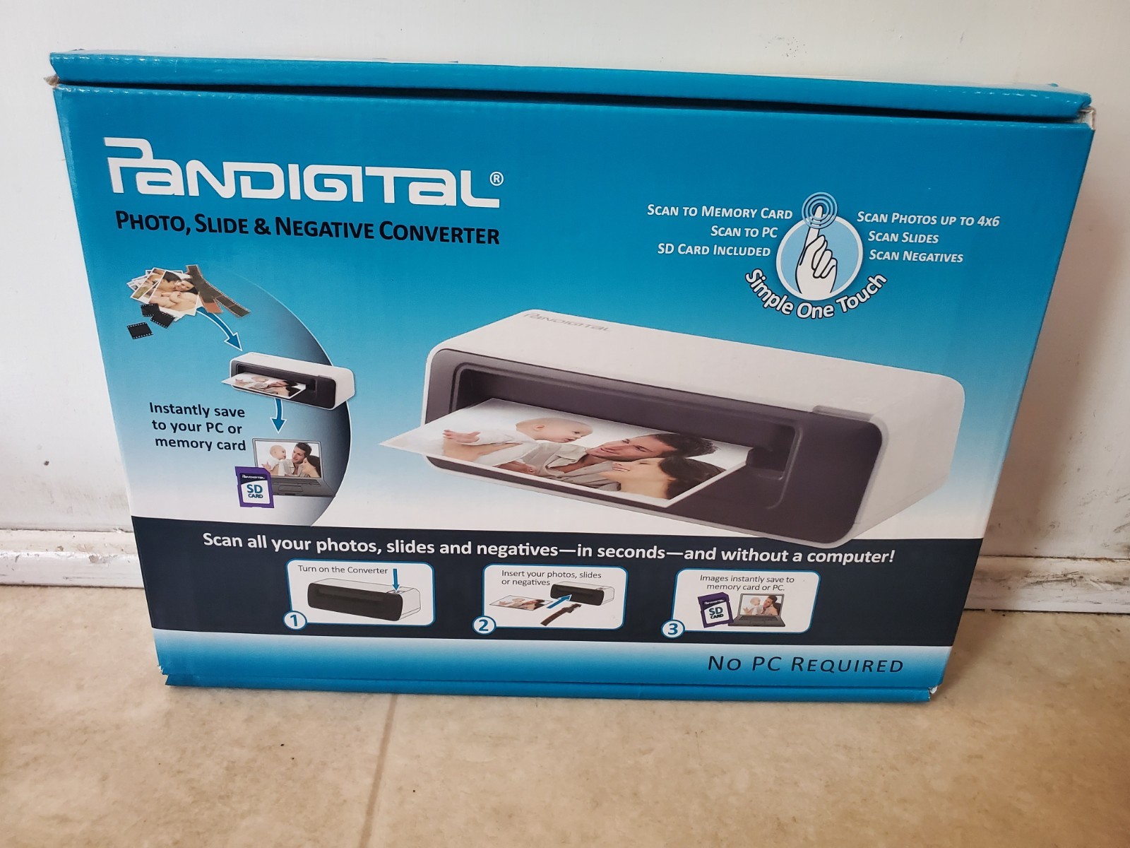 Pandigital Photo,Slide,Negative Digital Converter PANSCN05 Scanner Open Box