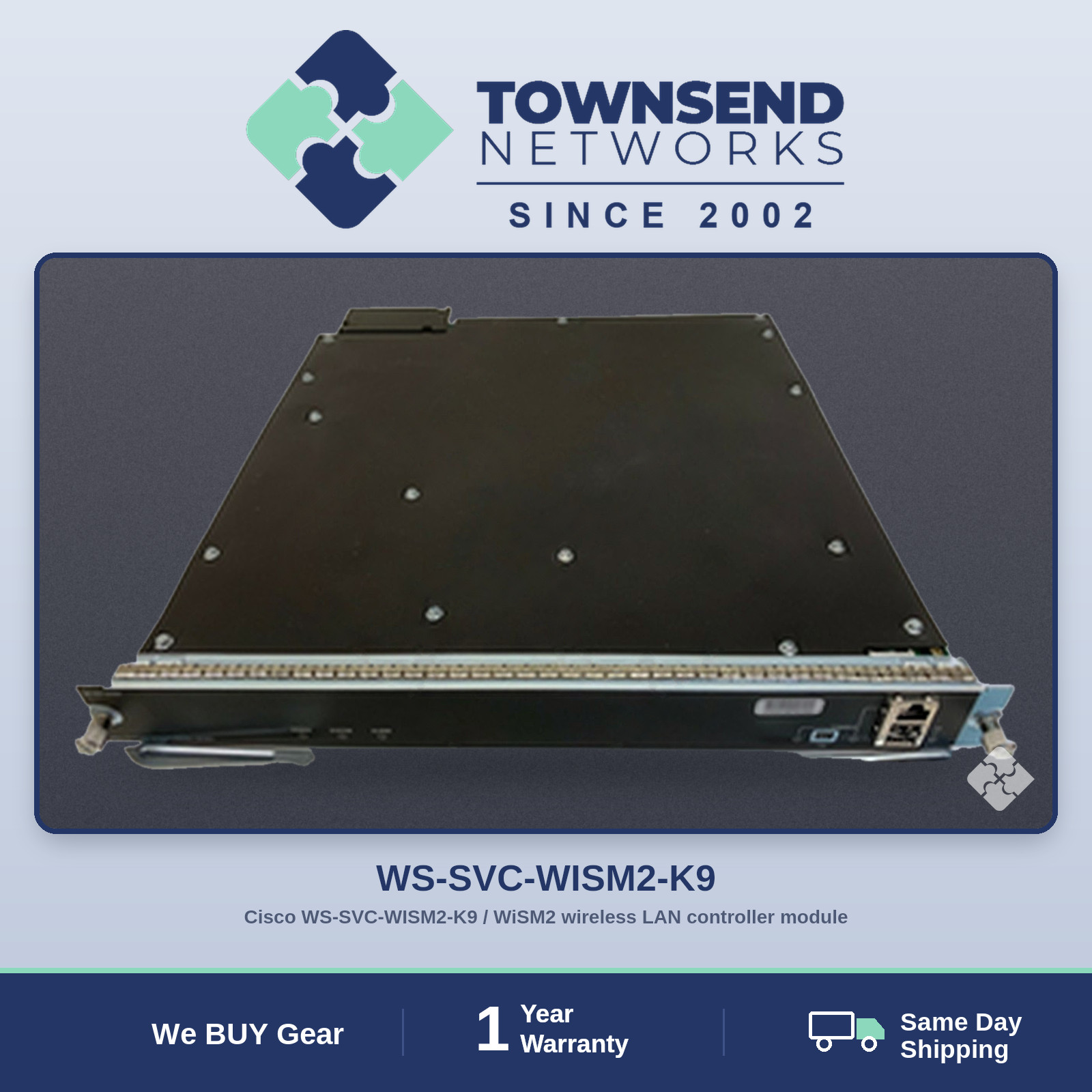 Cisco WS-SVC-WISM2-K9 / WiSM2 wireless LAN controller module w/ 100 AP support