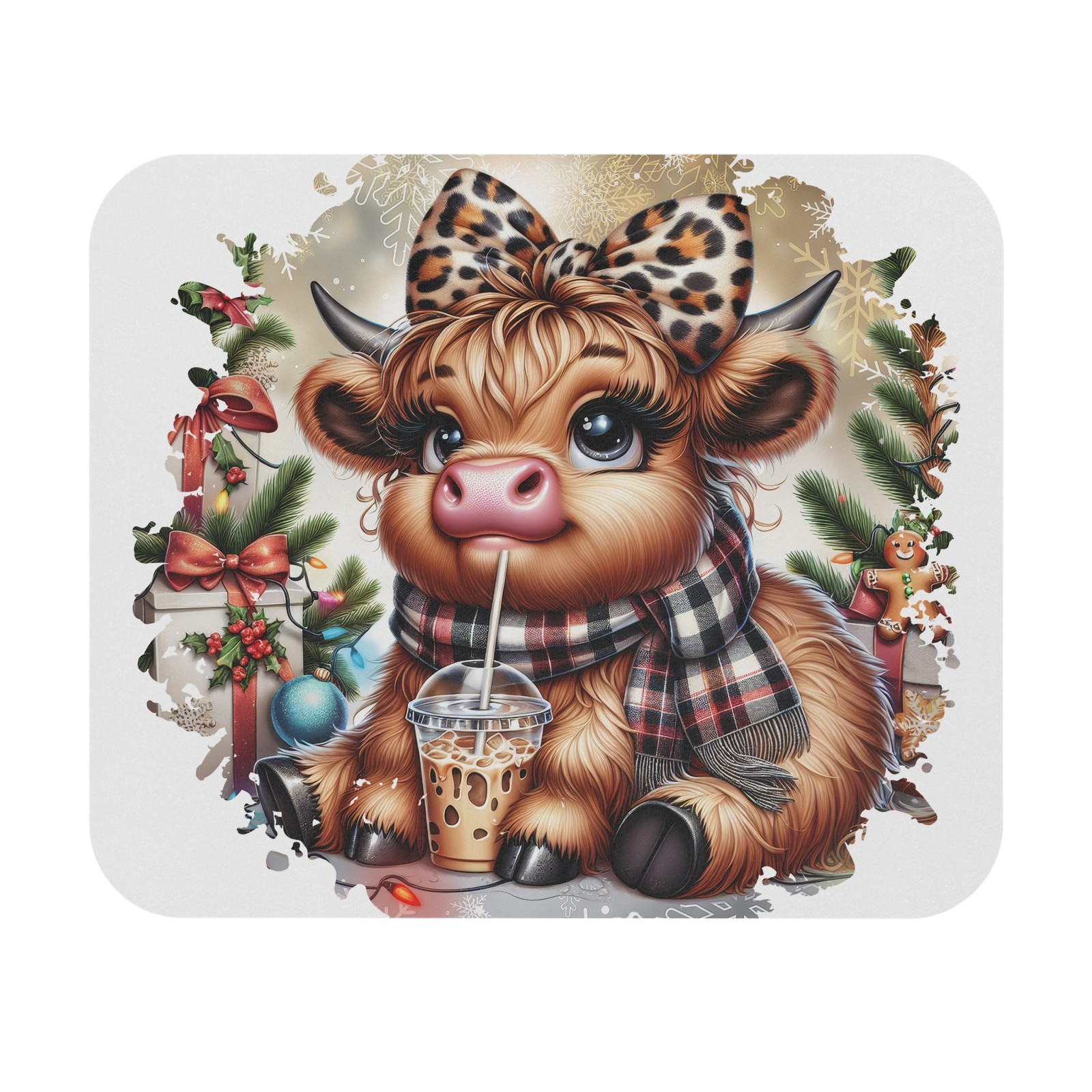 Adorable Cow Christmas Mouse Pad, Cute Animal Desk Accessory, Holiday Gift [...]