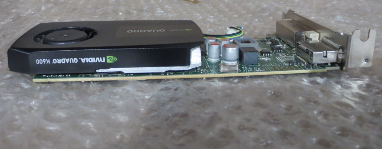 NVIDIA Quadro K600 1GB DDR3 128-bit PCI Express 2.0 x16 Graphics Card