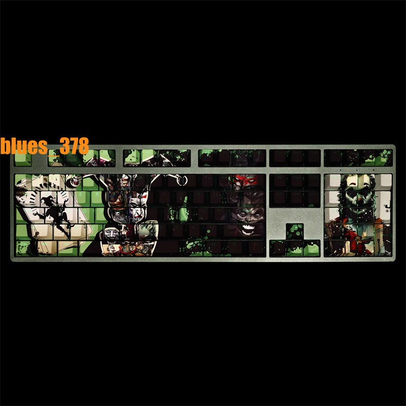 DC Comics Merchandise Joker Decorative keycaps Unique Gaming PBT 108 - Key Gift