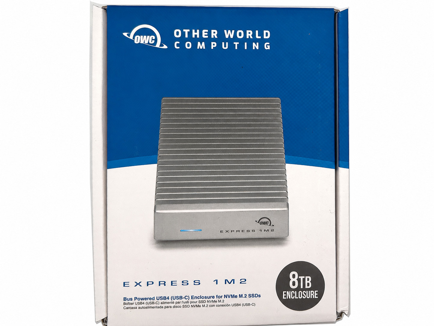 OWC 8TB SSD Express 1M2 USB 4 40Gb/s Portable NVMe Drive OWCUS4EXP1MT08