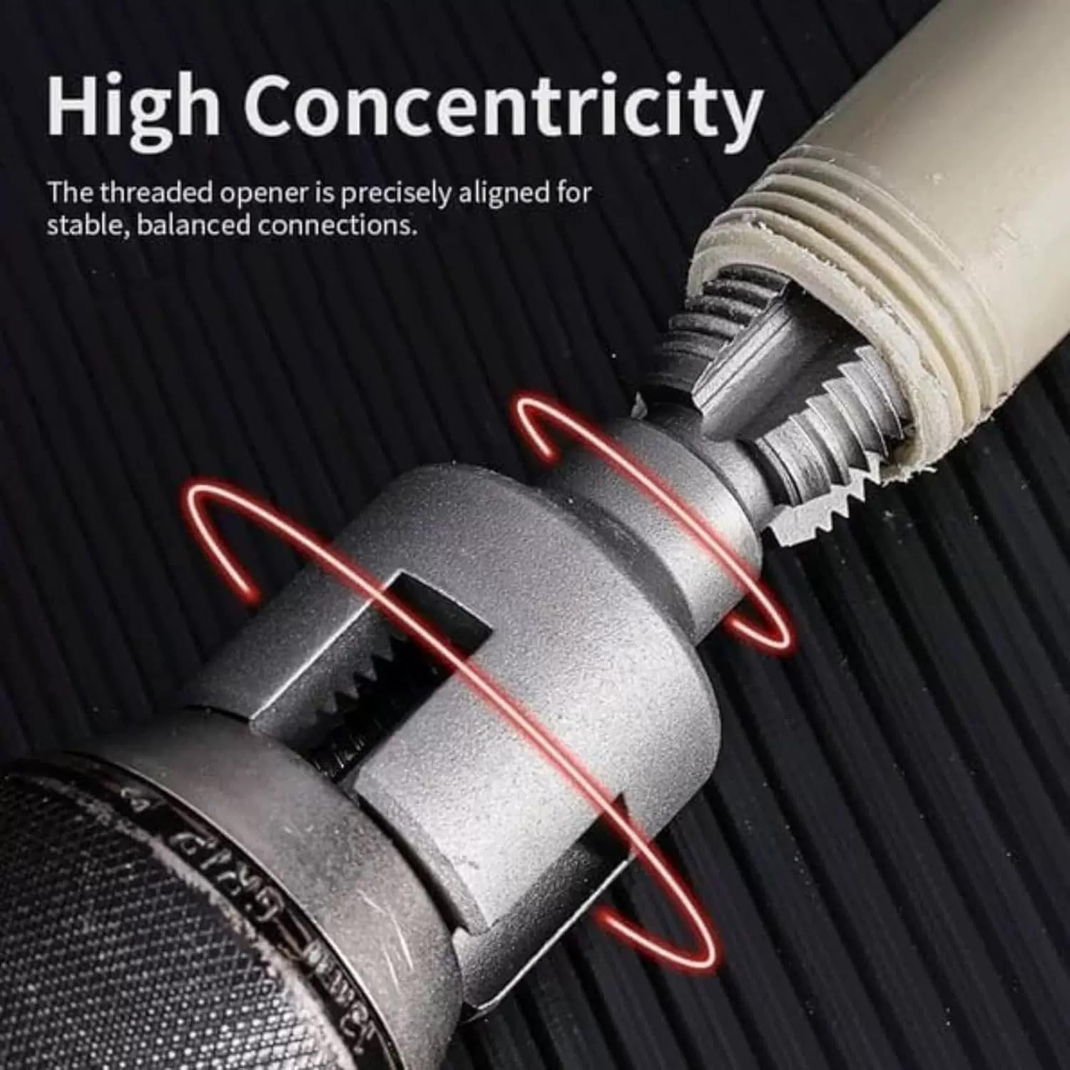 3PCS Internal & External Pipe Threading Tool Set,Drill Compatible | Cuts inte...