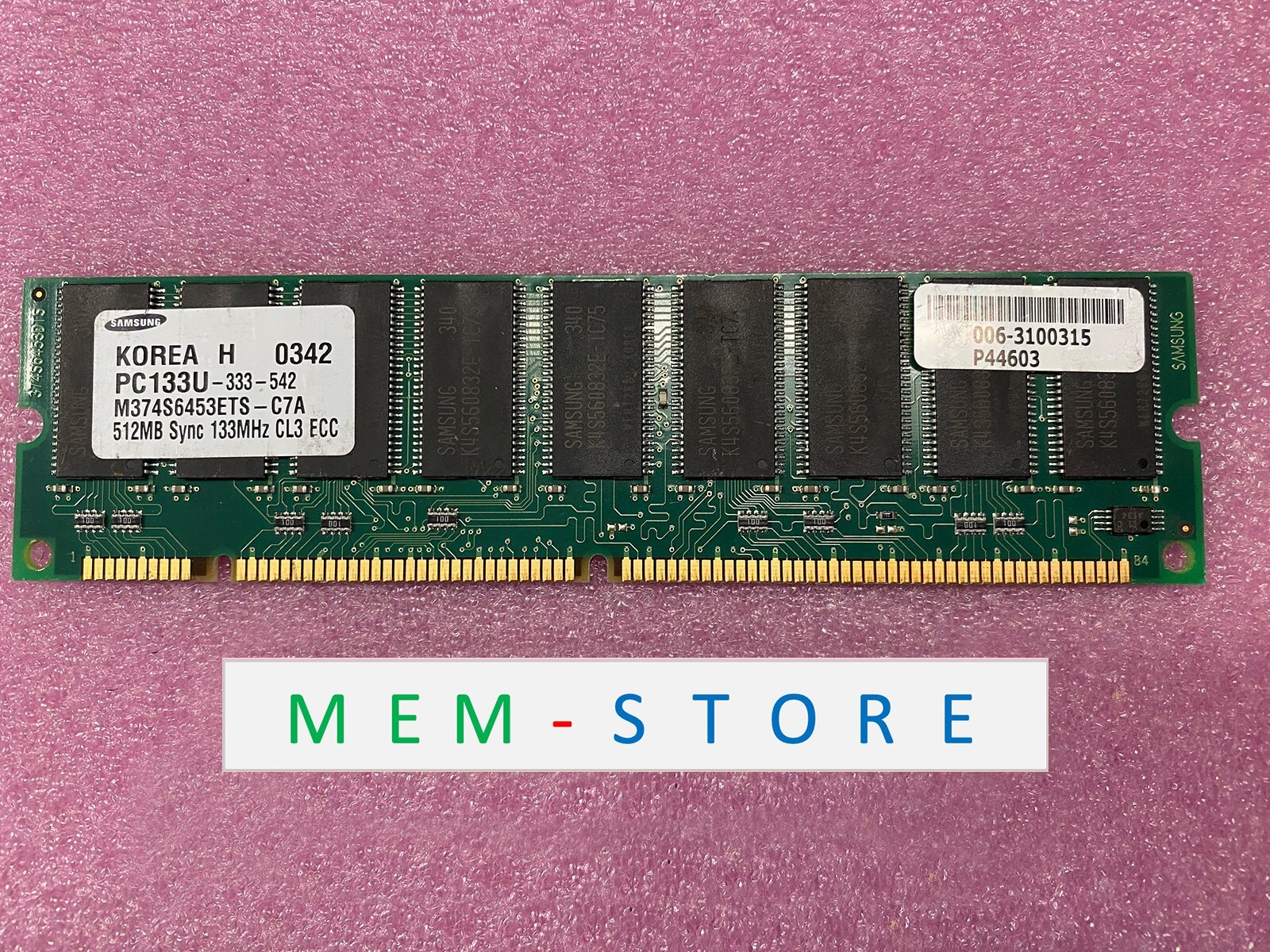 M374S6453ETS-C7A 512MB PC133 ECC UDIMM RAM for SuperServer 6021i (SYS-6021-i0)