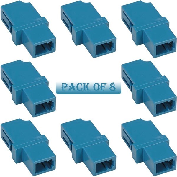 8 Pcs LC-LC Connector Single Mode Fiber Optic Simplex Coupler Coupling Adapter
