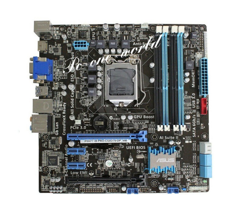ASUS P8H77-M PRO/CG8270/DP_MB Motherboard  Intel H77 DDR3 LGA1155 MicroATX