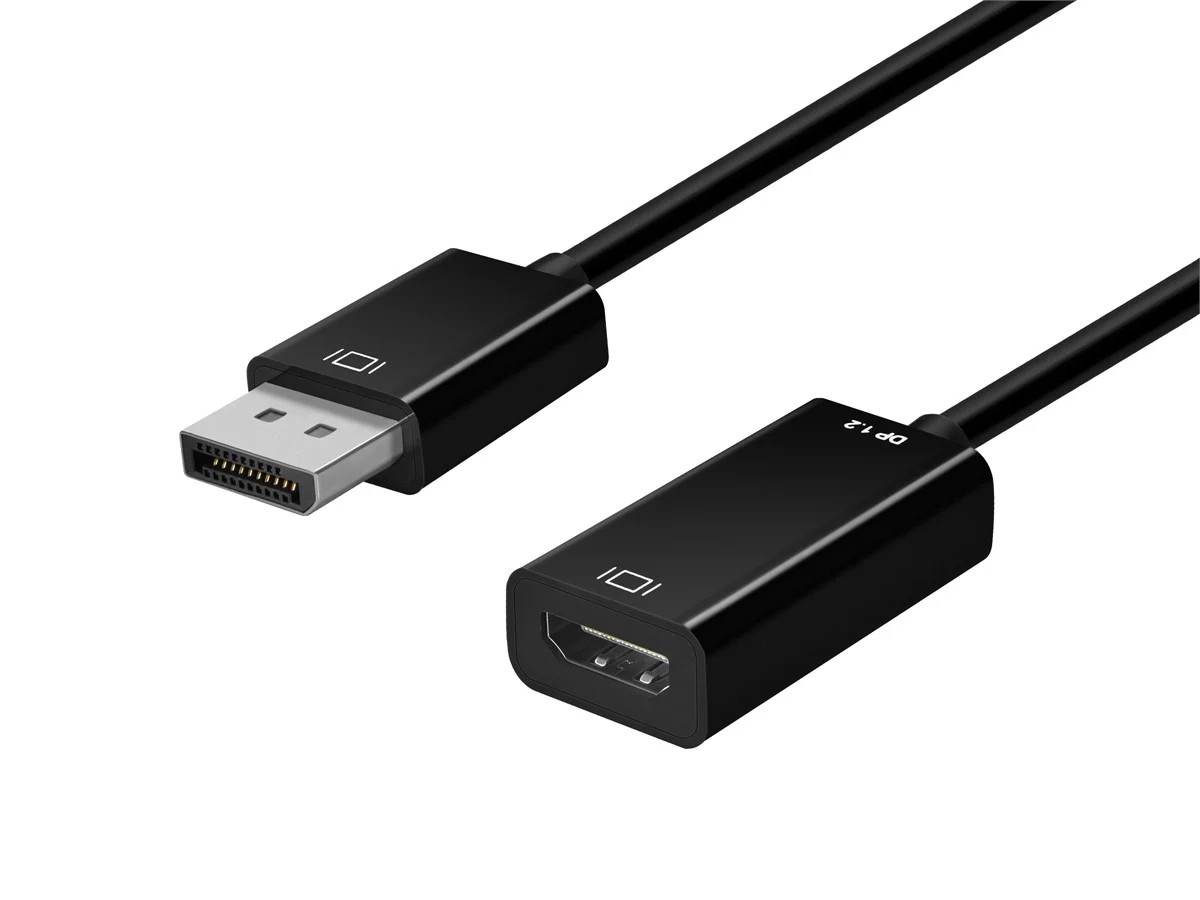 Monoprice DisplayPort 1.2a to 4K HDMI Active Adapter, Black