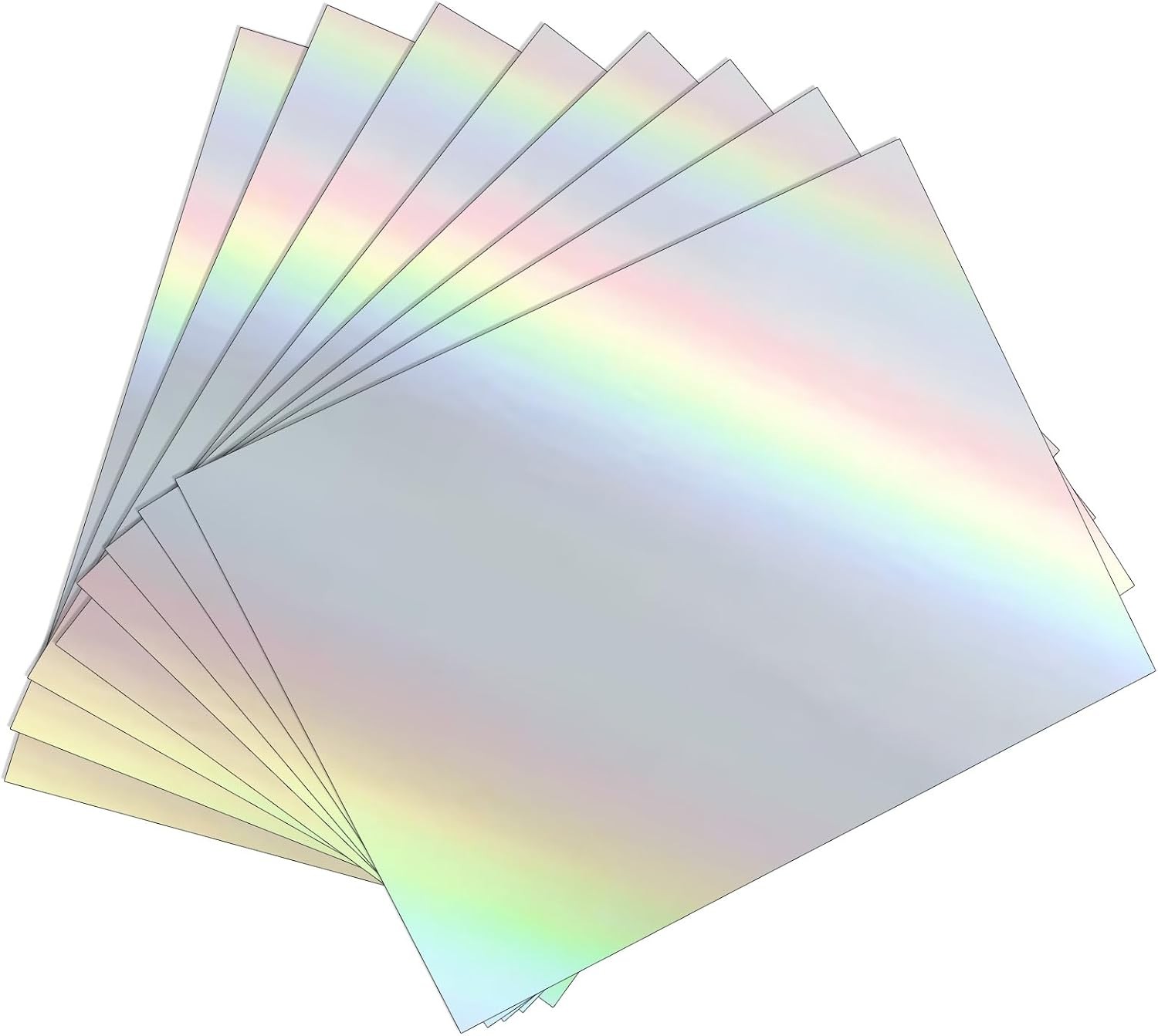 25 Sheets Holographic Sticker Paper 8.5x11 inch for Inkjet & Laser Printer,