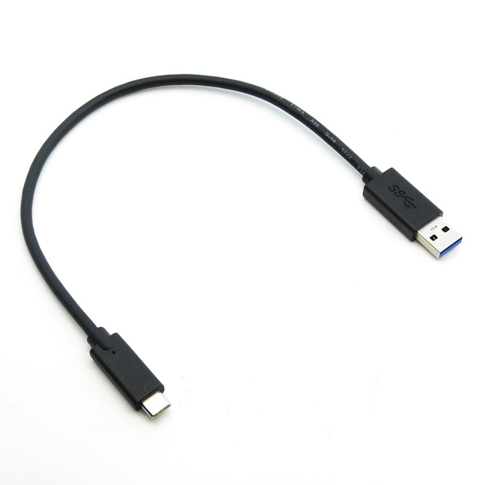 5 Pack of 1Ft USB Type C Male to USB3.0 (G1) A-Male Cable