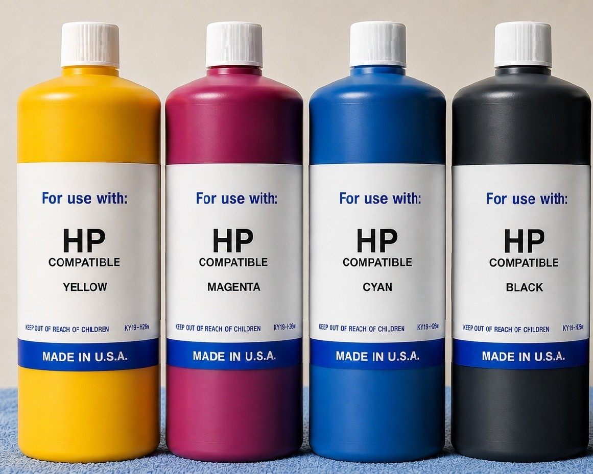 4,000ml HP ULTRA PIGMENT BULK INK REFILL FOR HP 950 960 952 970 972 980 CYMK