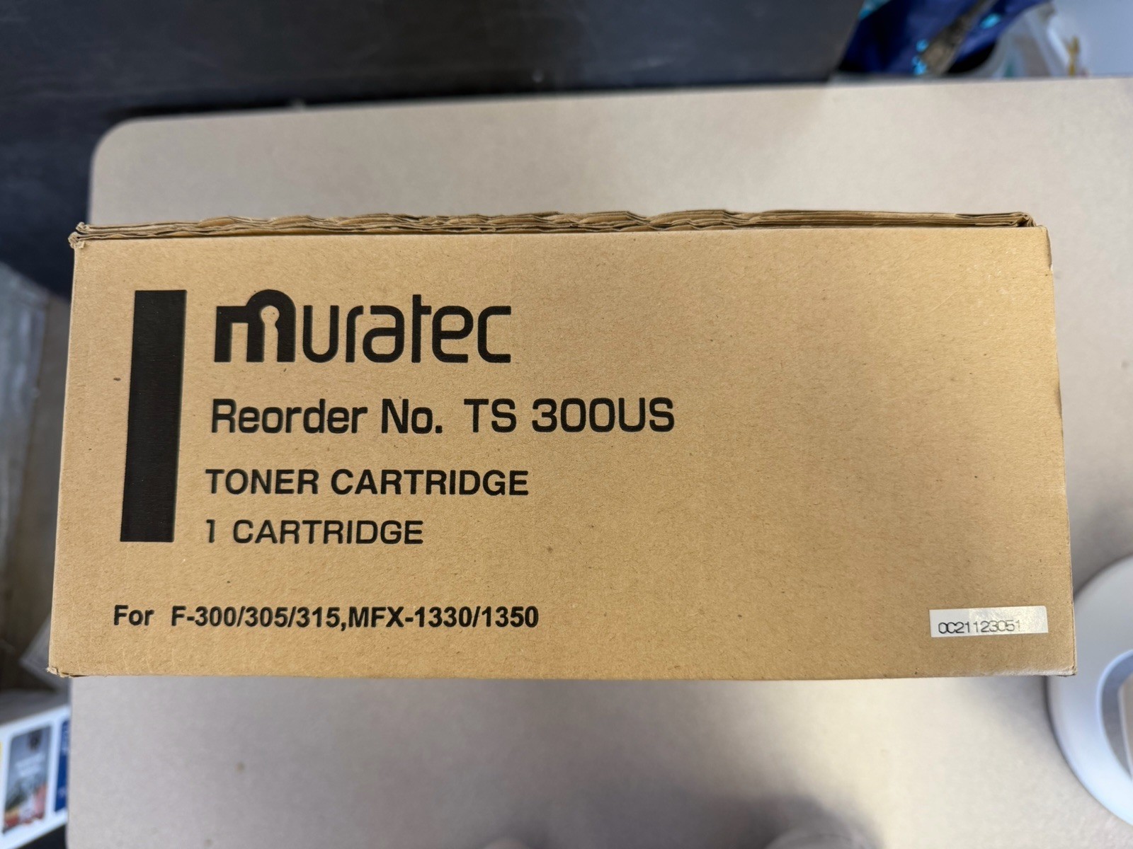 Muratec TS-300US OEM Black Toner F-300 F-305 F-315 MFX-1330 MFX-1350 NOS