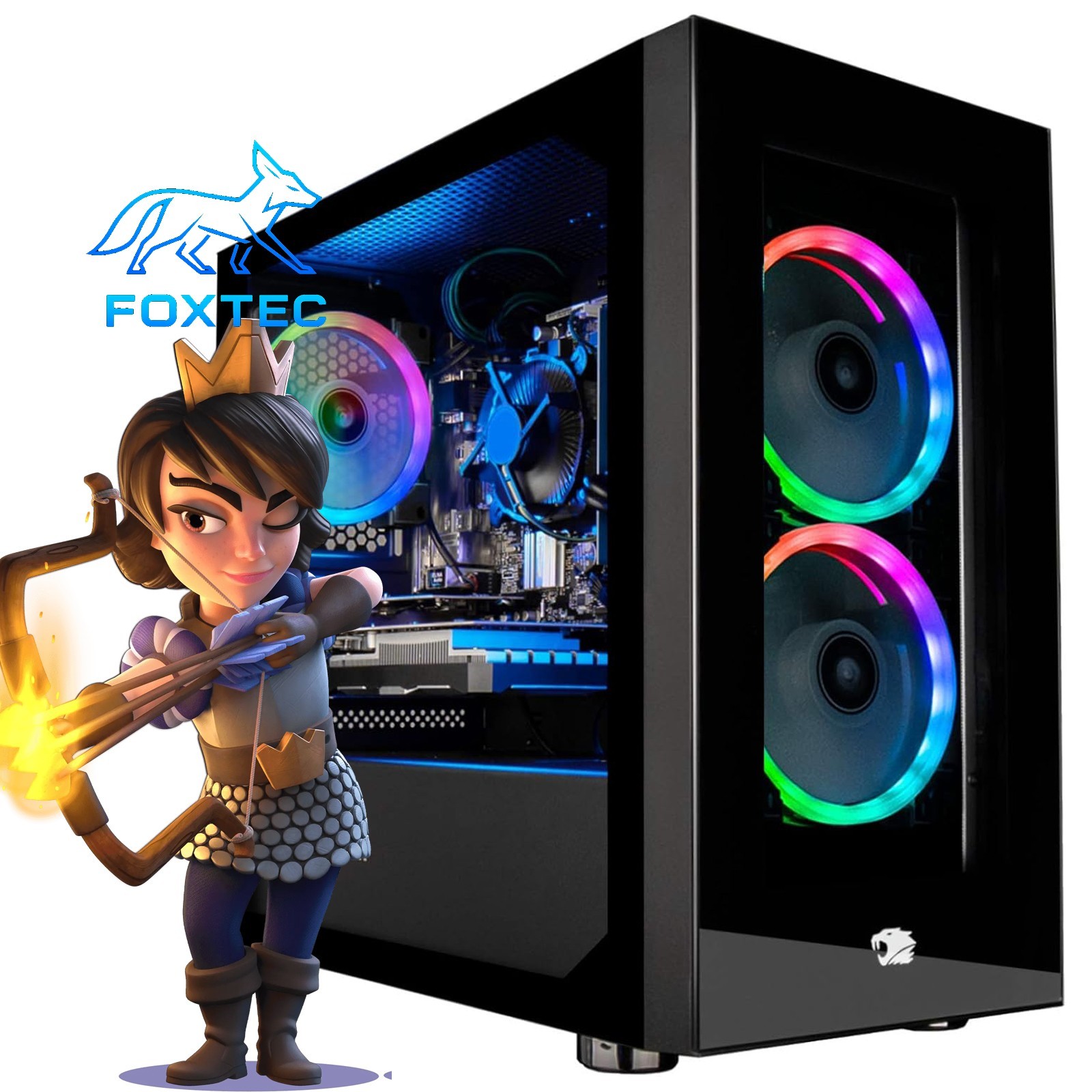 Custom Build ARGB Desktop Ryzen 5 5500 GAMING PC 32GB RAM 1TB SSD RTX 4060 Win11