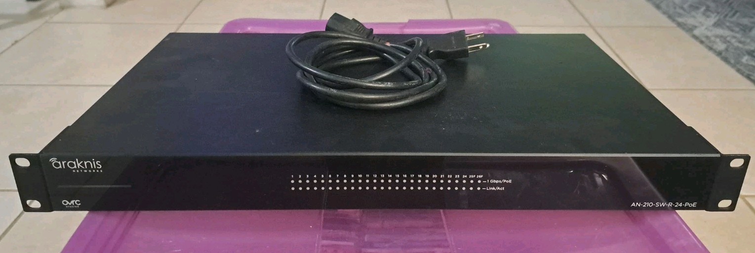 Araknis Networks AN-210-SW-R-24-POE Gigabit POE Network Switch