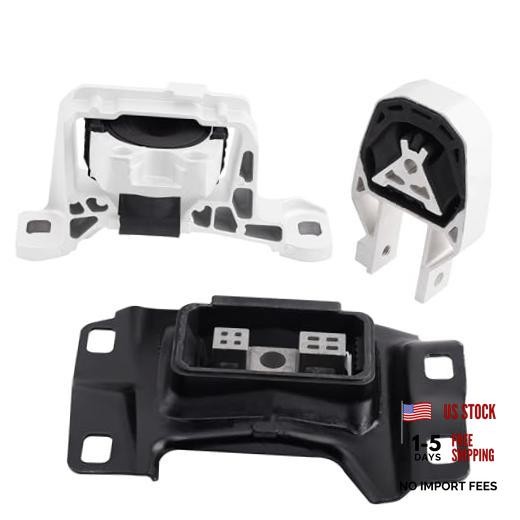 Engine Motor and Transmission Mount Kit Compatible with 2012 - 2018 Focus