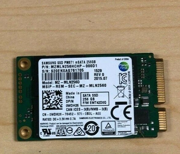 256GB mSATA SSD mixed major brands