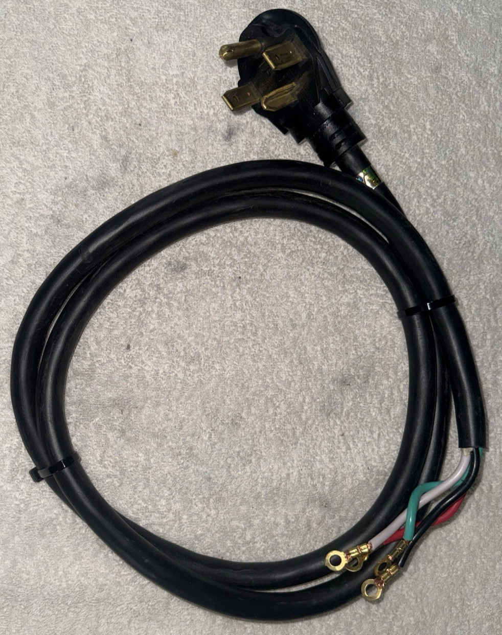3-Prong Dryer/Range Power Cord 240V Heavy Duty Appliance Cord w Ring Terminals