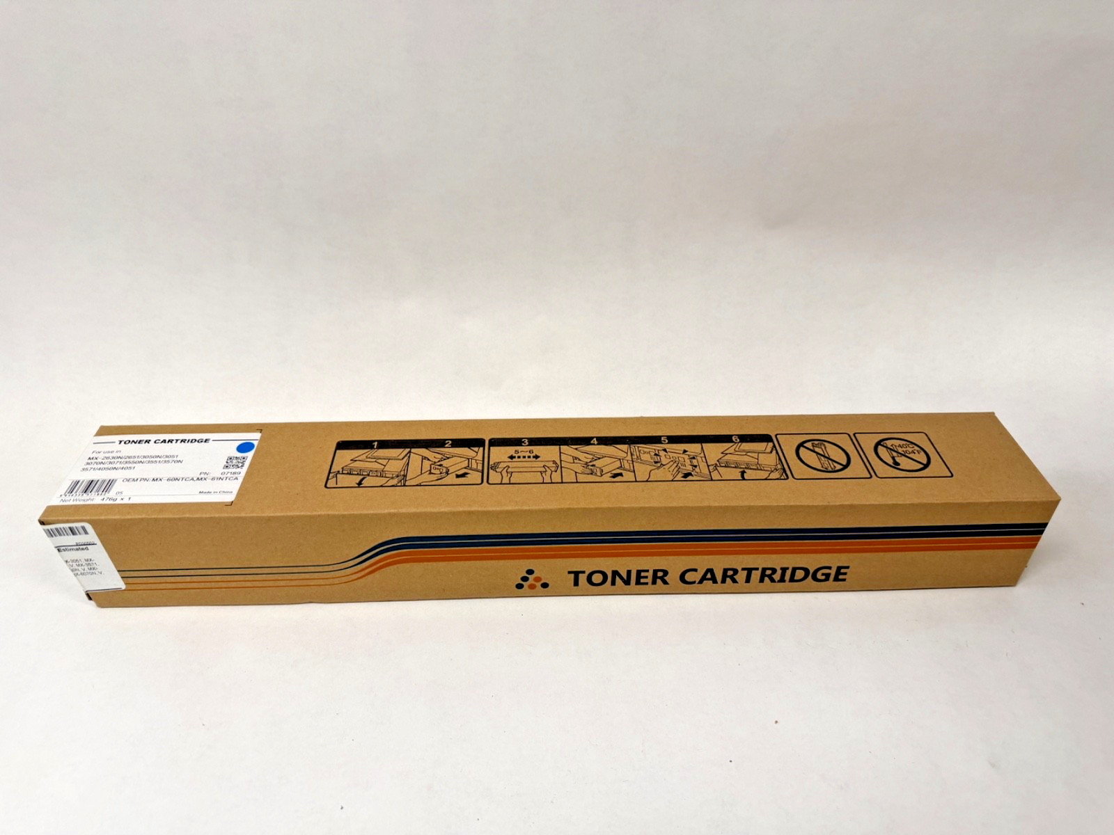 New MX-60NTCA/MX60NTCA Cyan Toner Original Genuine Sealed MX-61NTCA