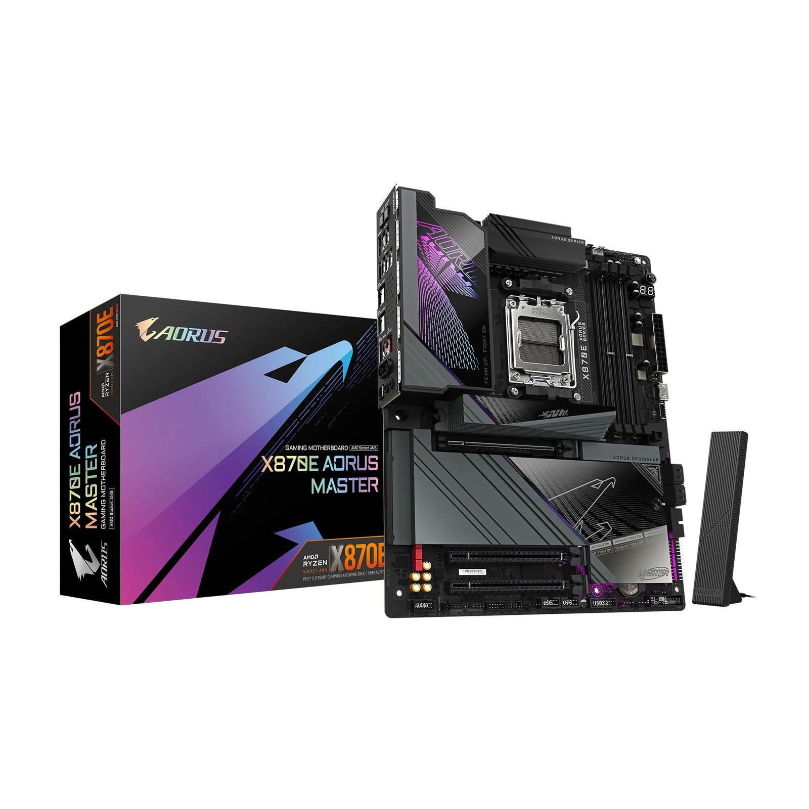 GIGABYTE X870E AORUS Master AMD AM5 LGA 1718, DDR5, 4X M.2,  5-Year Warranty
