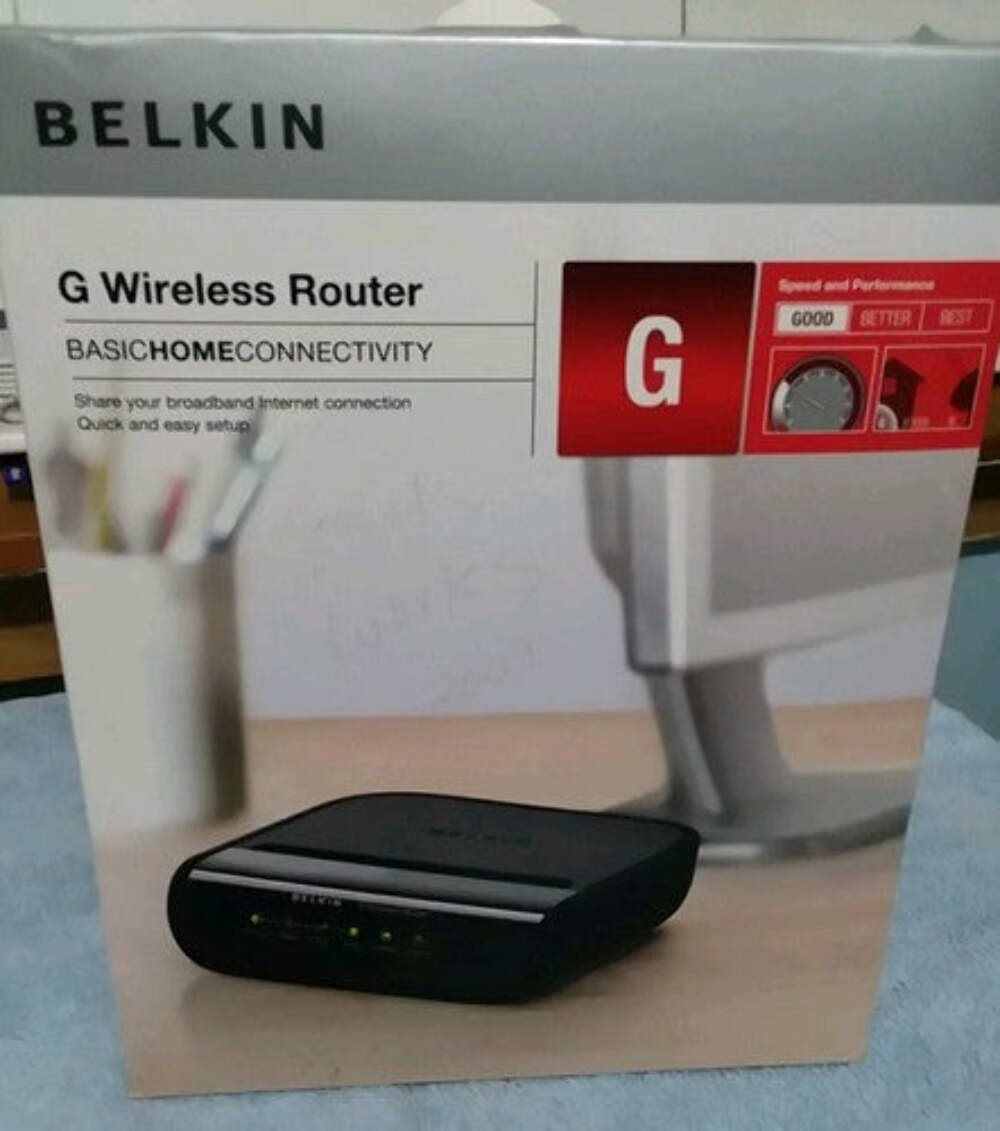 Belkin G WIRELESS ROUTER In Box Simple Setup With Instructions