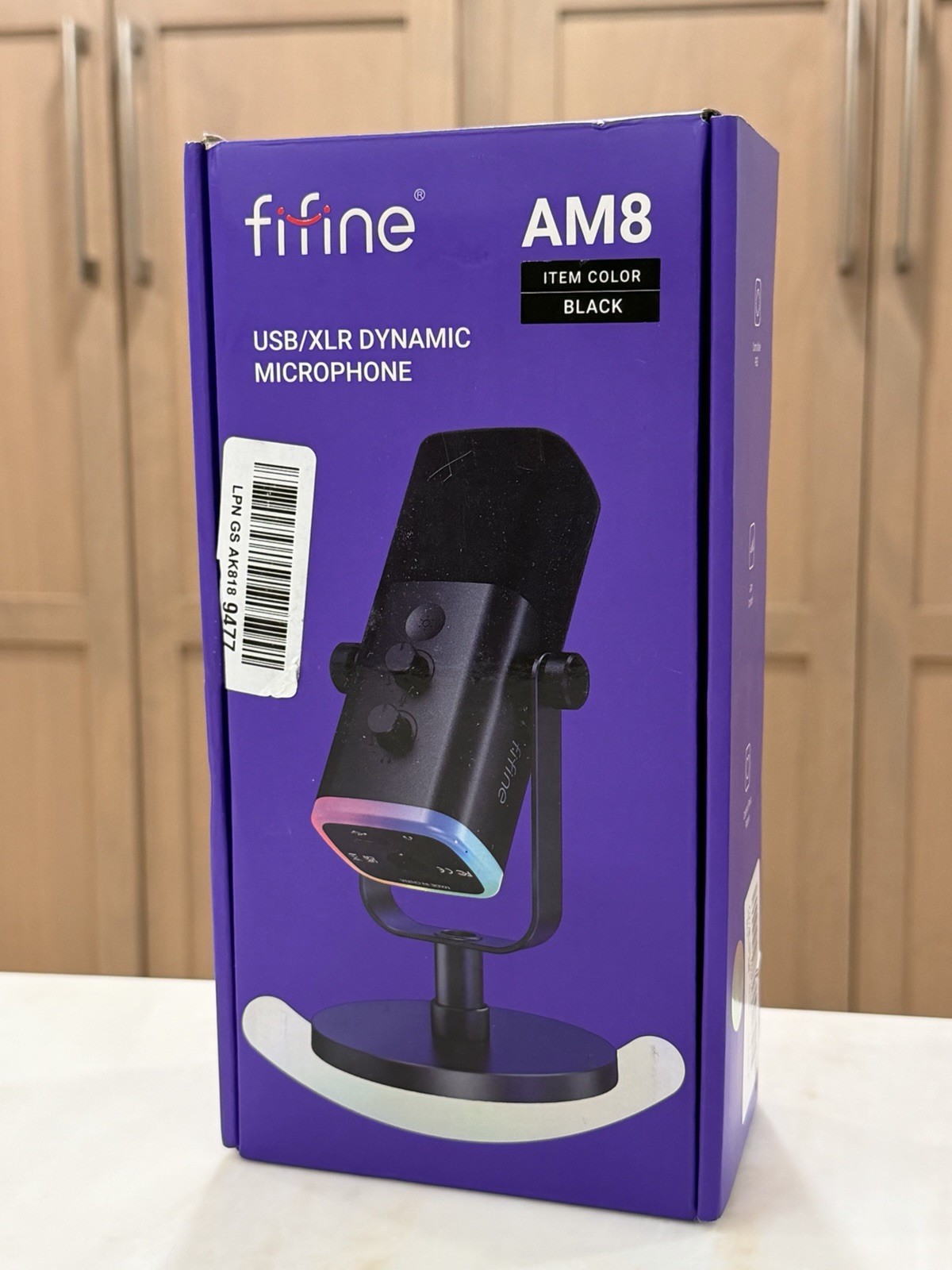 FIFINE Ampligame AM8 Dynamic USB/XLR Microphone Black Windows Mac PS4 PS5
