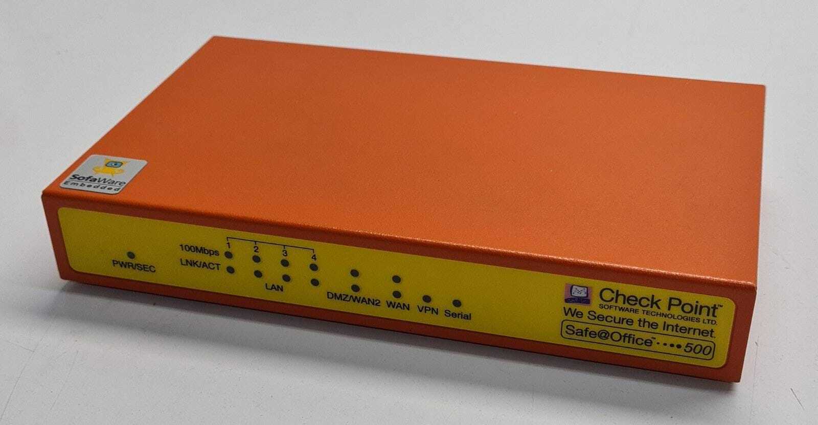 Check Point Safe@Office 500 Series Firewall Router Security SBX-166LHGE VPN
