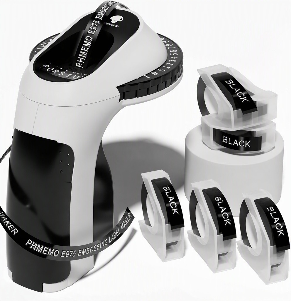 Phomemo Embossing Label Maker Vintage with 5 DYMO Label Tapes | Organizer Xpress
