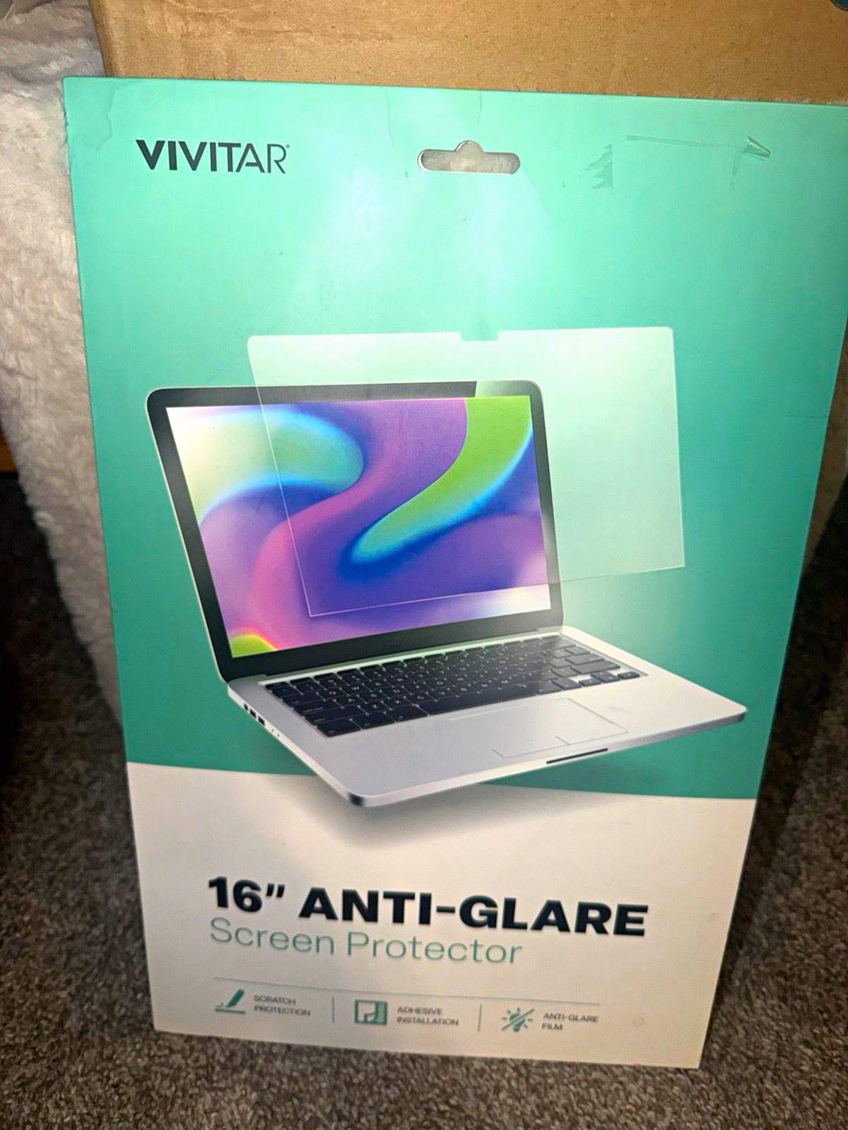 Vivitar 16 in Anti-Glare Clear Screen Protector, Universal Fit