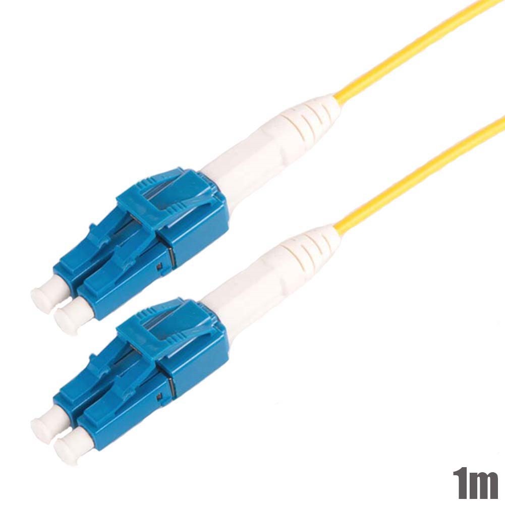 1M Uniboot LC/UPC-LC/UPC Fiber Optic Single Mode Duplex Optical Patch Cable OFNR