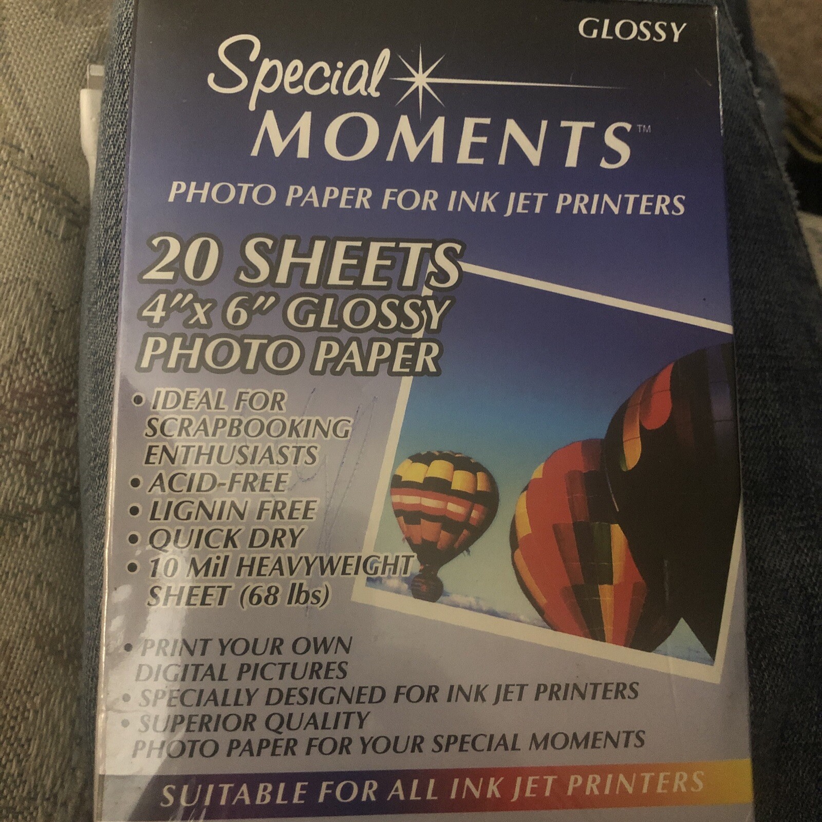 New Sealed Special Moments Photo Paper 4 X 6 Ink Jet 20 Sheets MATTE