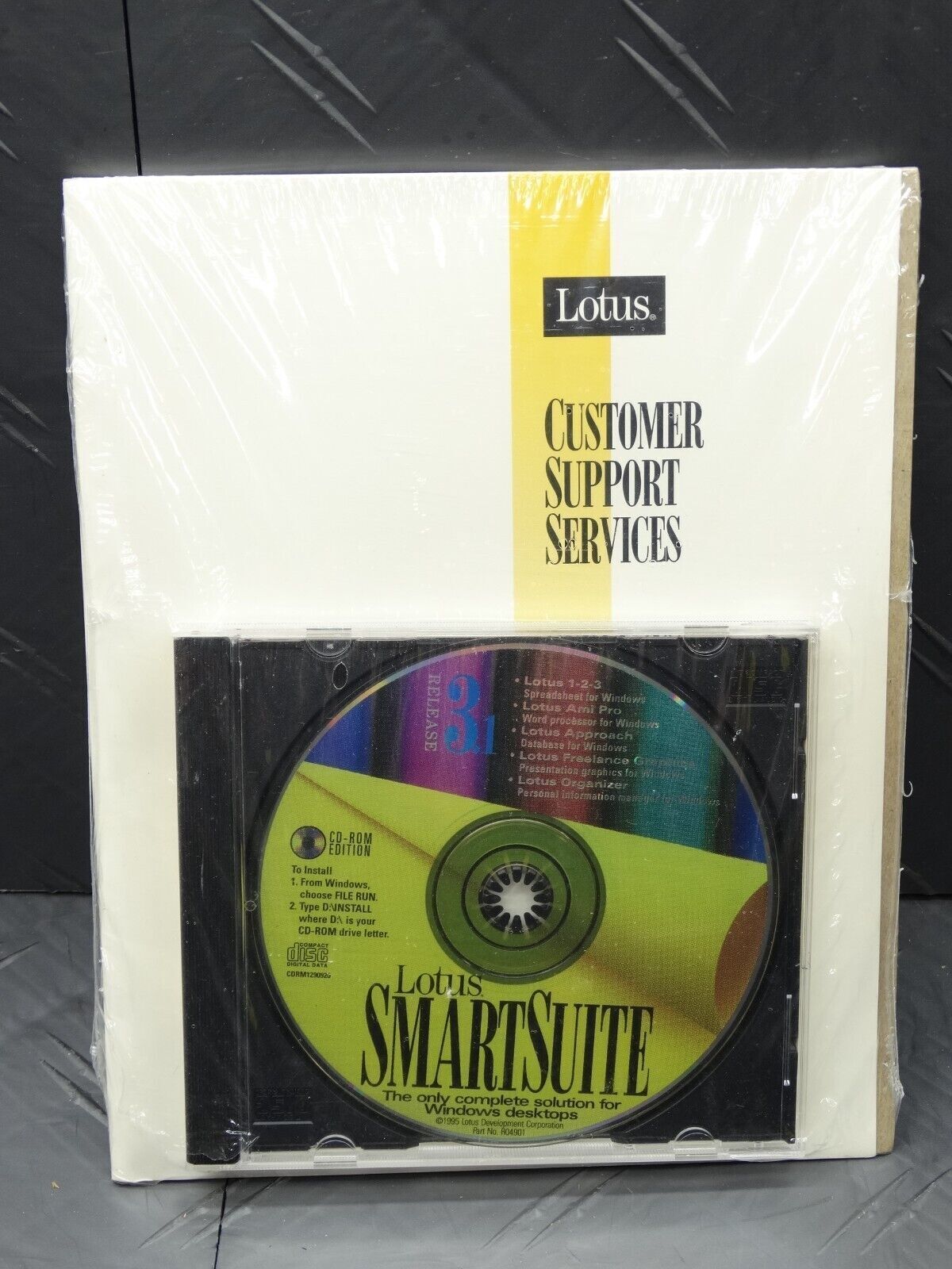Lotus Smart Suite 1995 Software + Customer Support Services Manual Original Seal