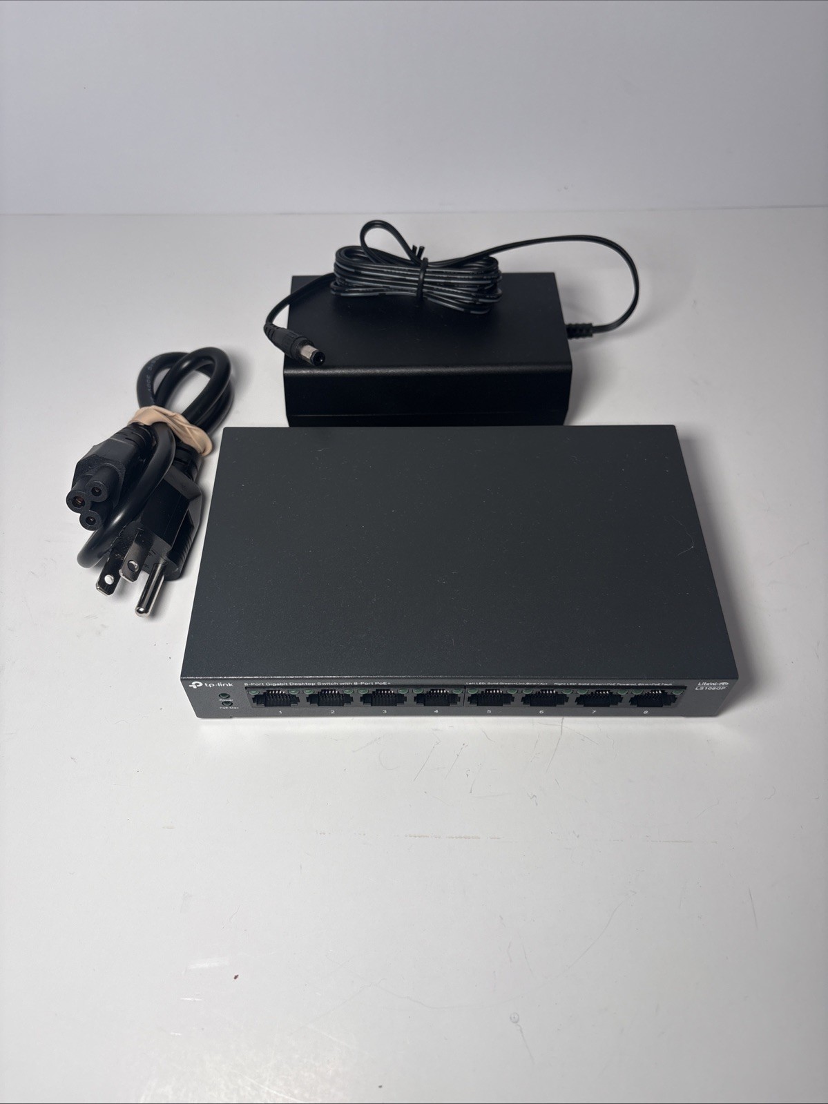 TP-Link LS108GP | 8 Port PoE Gigabit Ethernet Switch | 8 PoE+ Port @ 62W LS108GP