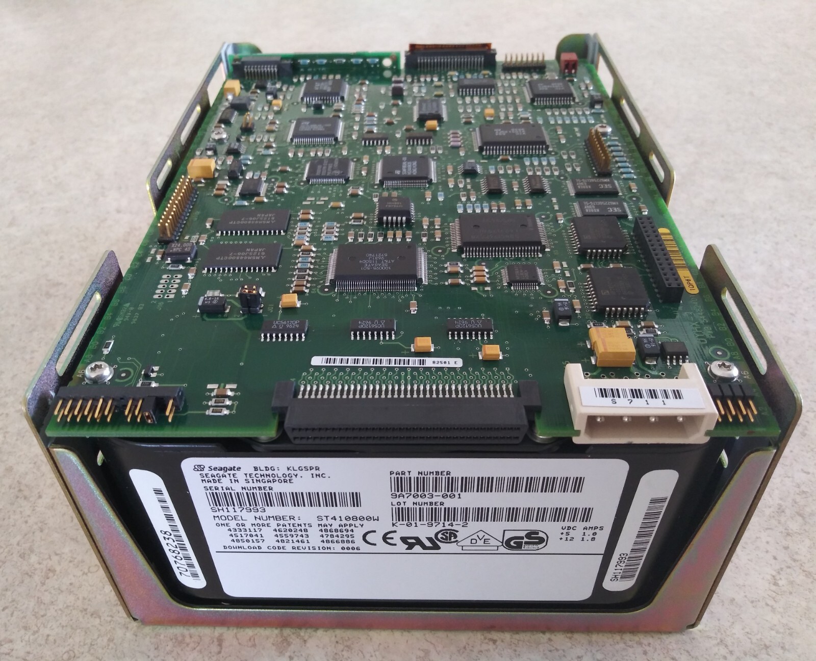 9.1GB Seagate ST410800W 5.25” FH 68 PIN SCSI Internal Hard Disk Enterprise Grade