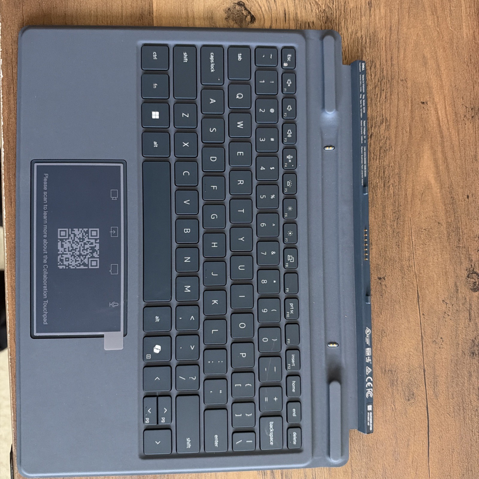 New Dell Latitude 7350 Detachable Collaboration Keyboard w/ Pen Holder
