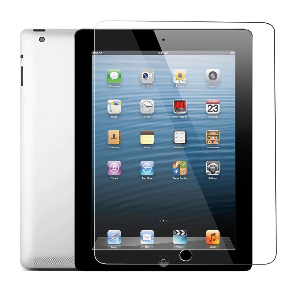 For iPad 4th 3rd 2nd Gen 9.7" Tempered Glass Screen Protector 9H Hardness Clear