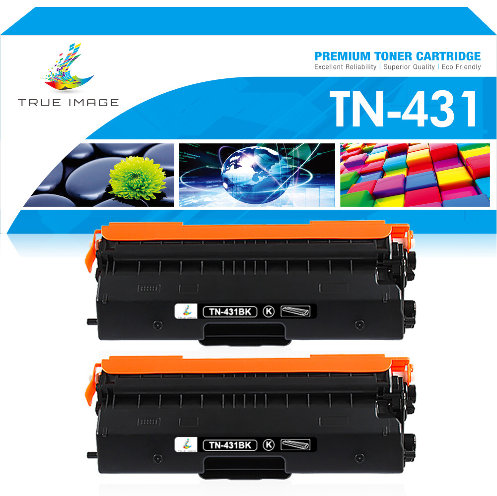 2x TN431 Black Toner Compatible for Brother HL-L8260CDWT MFC-L8610CDW HL-8360CDW