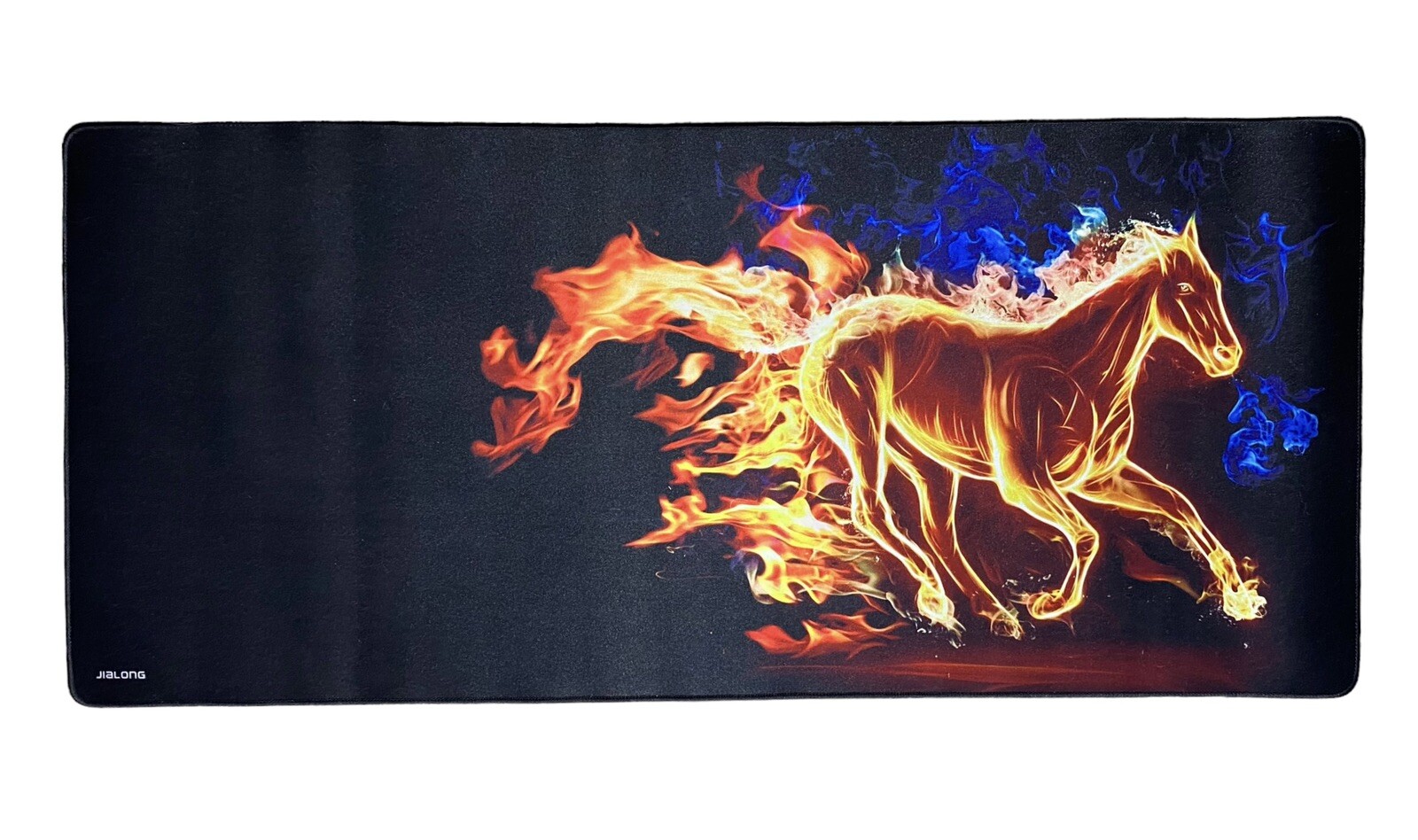 Jialong Gaming Rubber Mouse Pad Fire Horse Design Large 35” x 16” Desk Mat PC