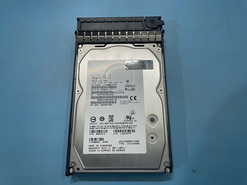AP872A HP EVA M6612 600GB 3.5" 6G 15K SAS HDD with Blank Tray