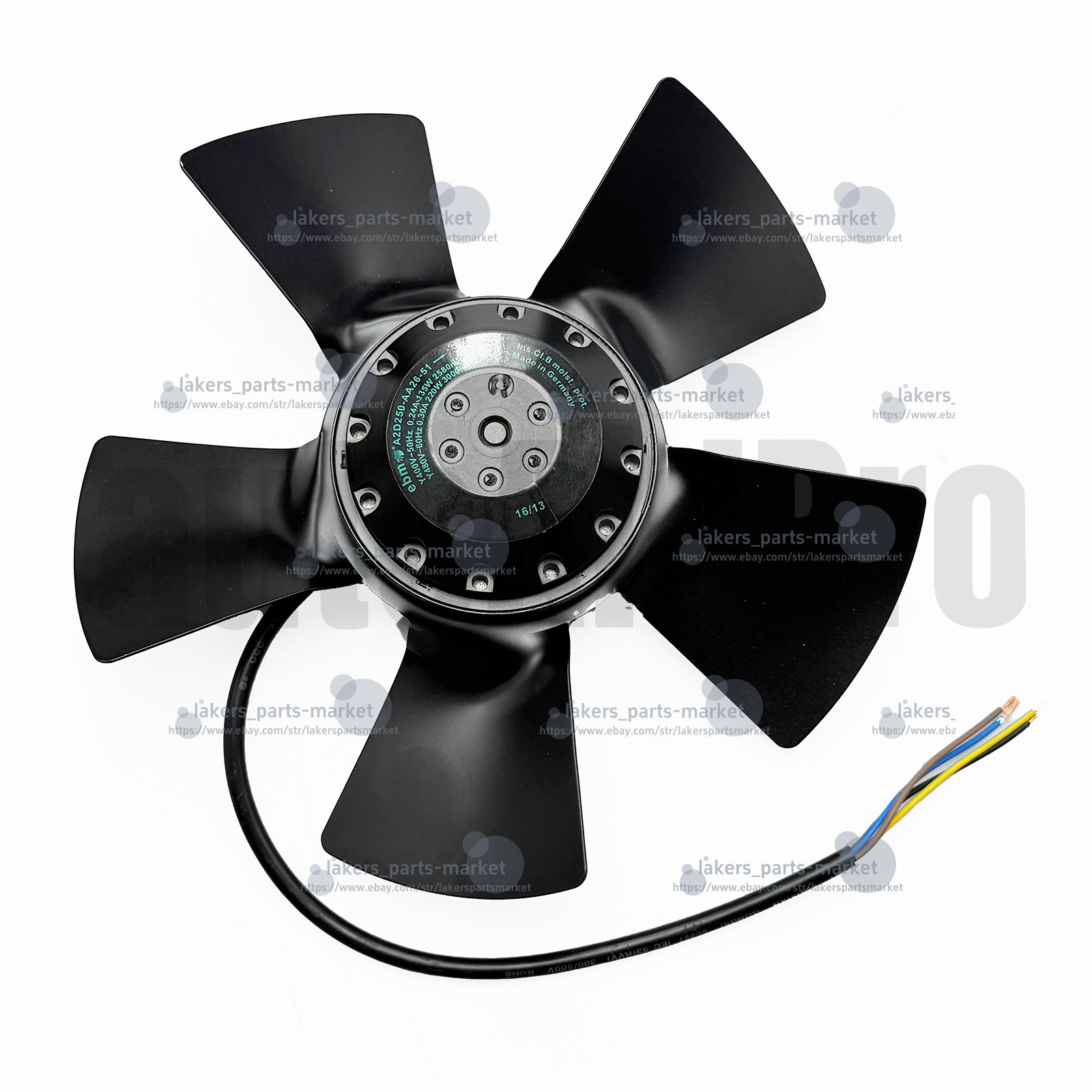 Brand New A2D250-AA26-51 Axial Fan AC 400-480V 135/220W Cooling Fan