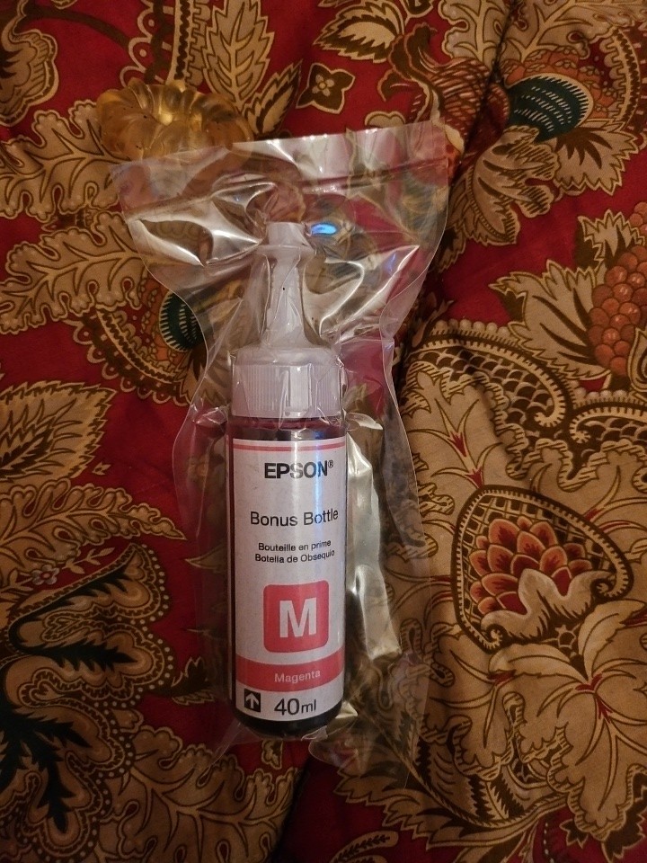 Epson 502 Magenta Ink Bottle 40ml OEM Genuine, Sealed EXPIRED 5/2018