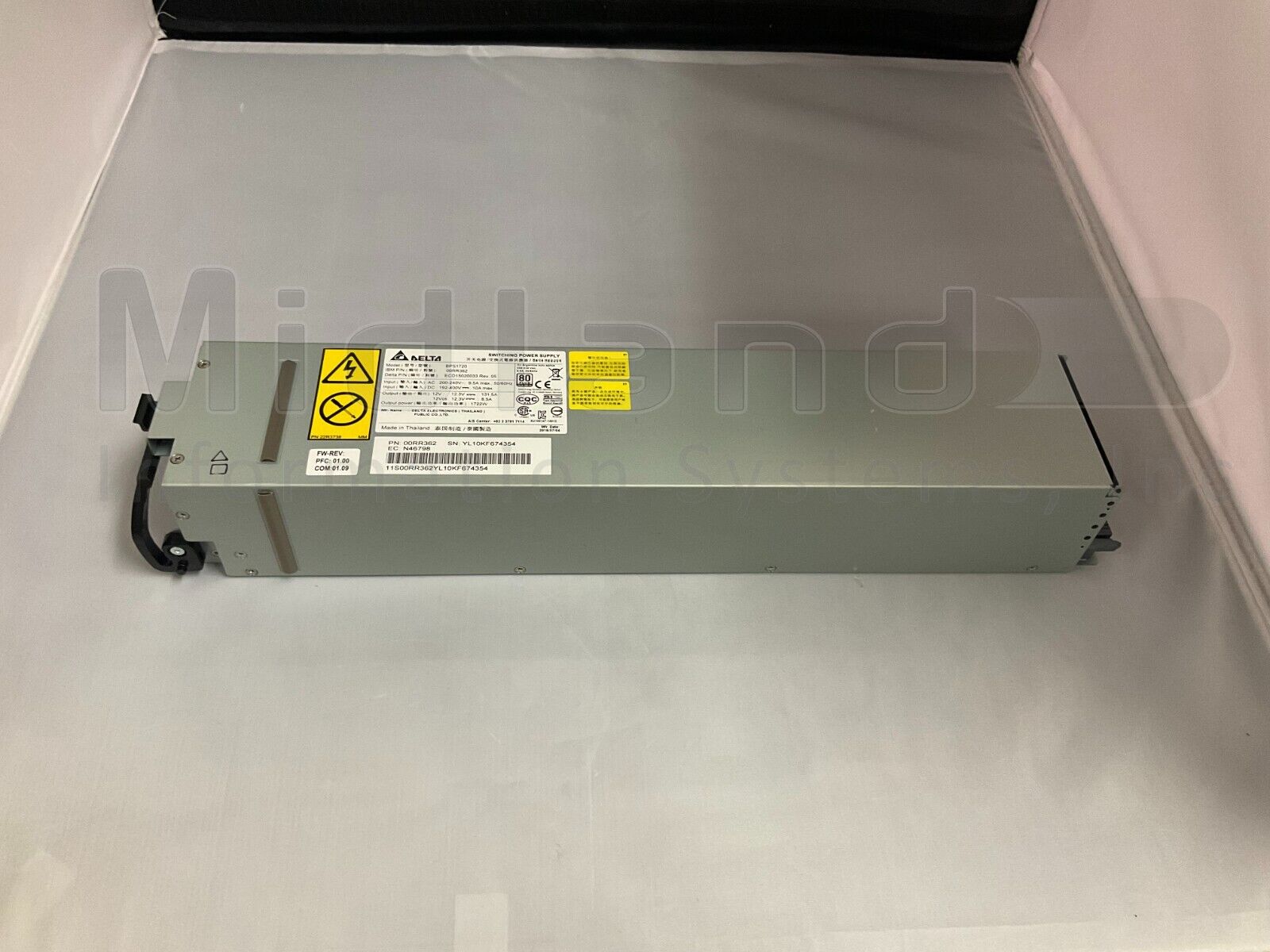 IBM 00RR362 AC/DC System Node Power Supply 9119-MHE,9080-MME,9080-MHE,9080-MME