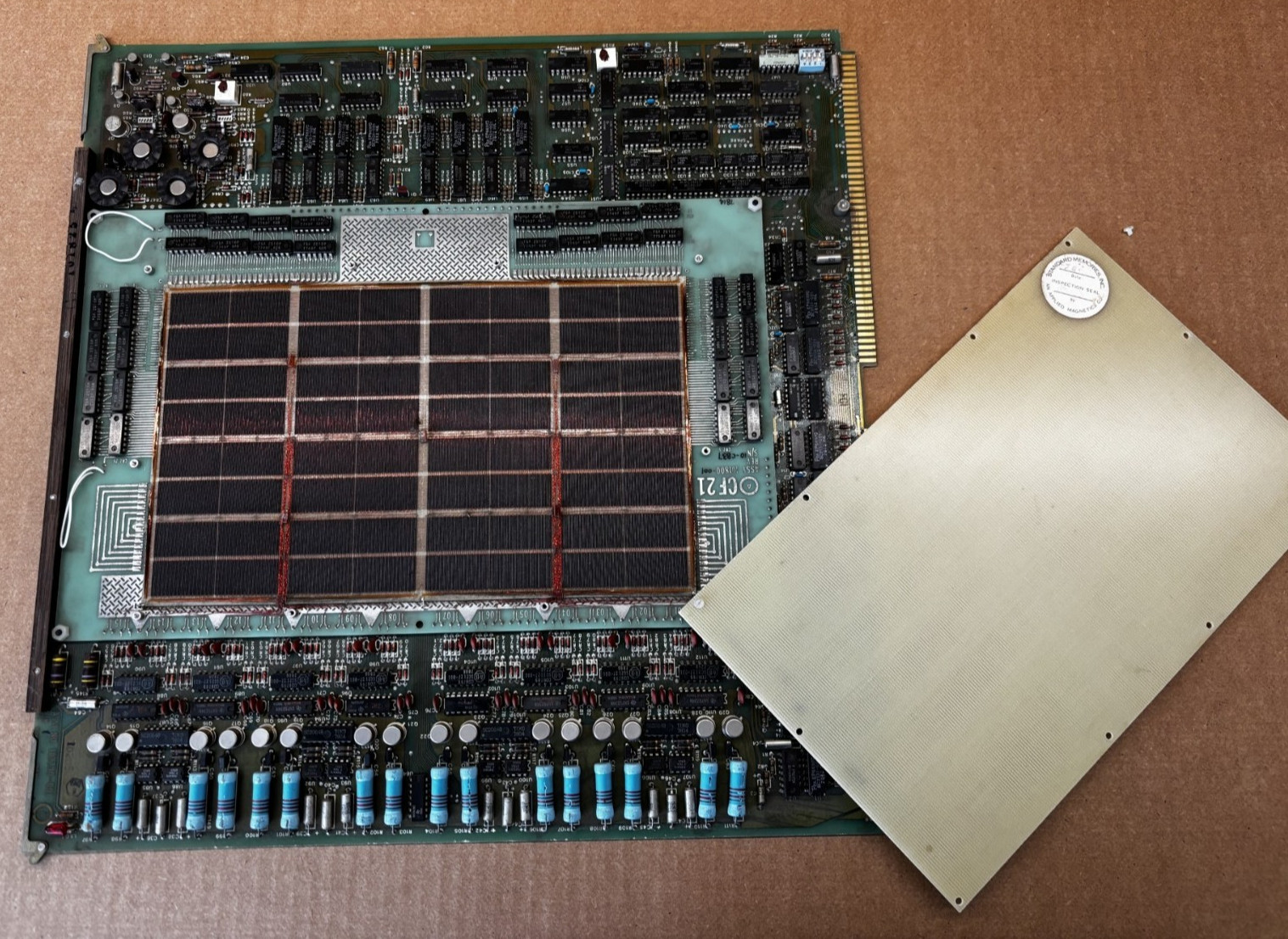 1970's Standard Memories Inc.  * Magnetic Core *  Memory board  * Ferrite Core *