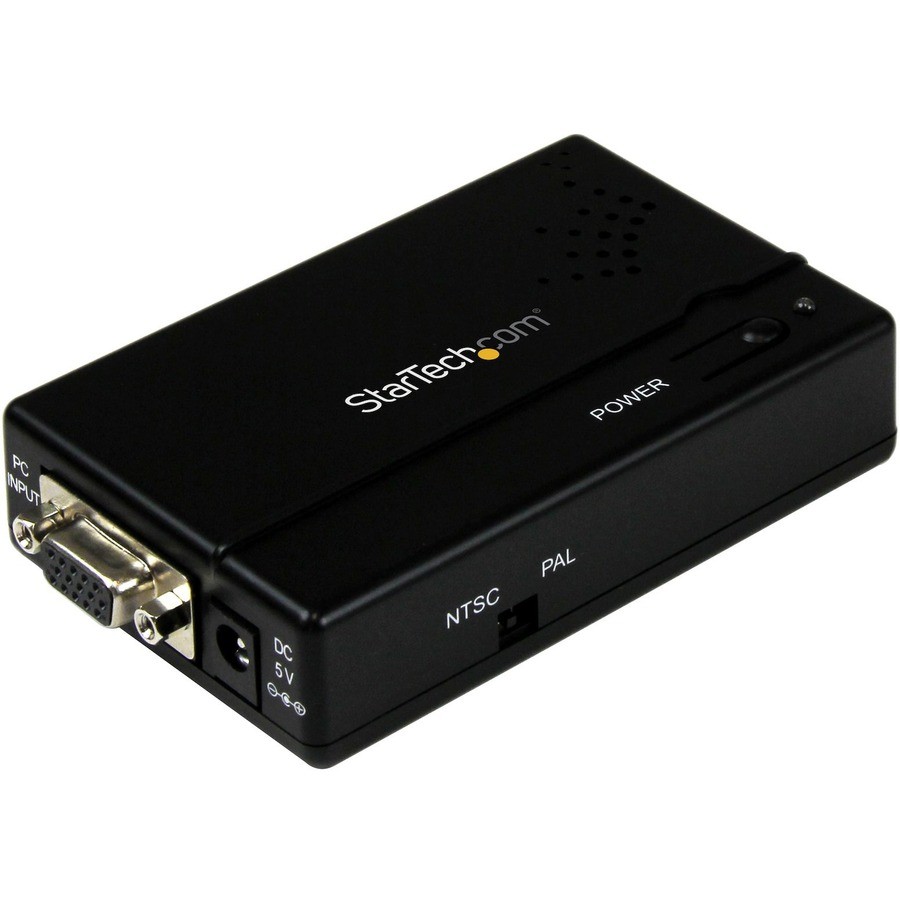 StarTech High Resolution VGA to Composite (RCA) or S-Video Converter, PC to TV,