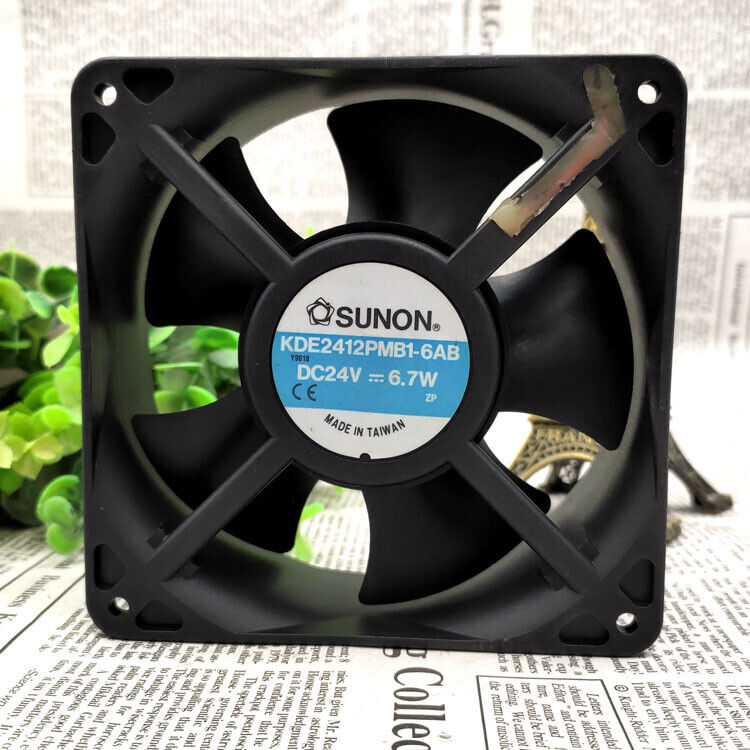 1 pcs SUNON KDE2412PMB1-6AB 24v 6.7W 12CM Danfoss inverter cooling fan