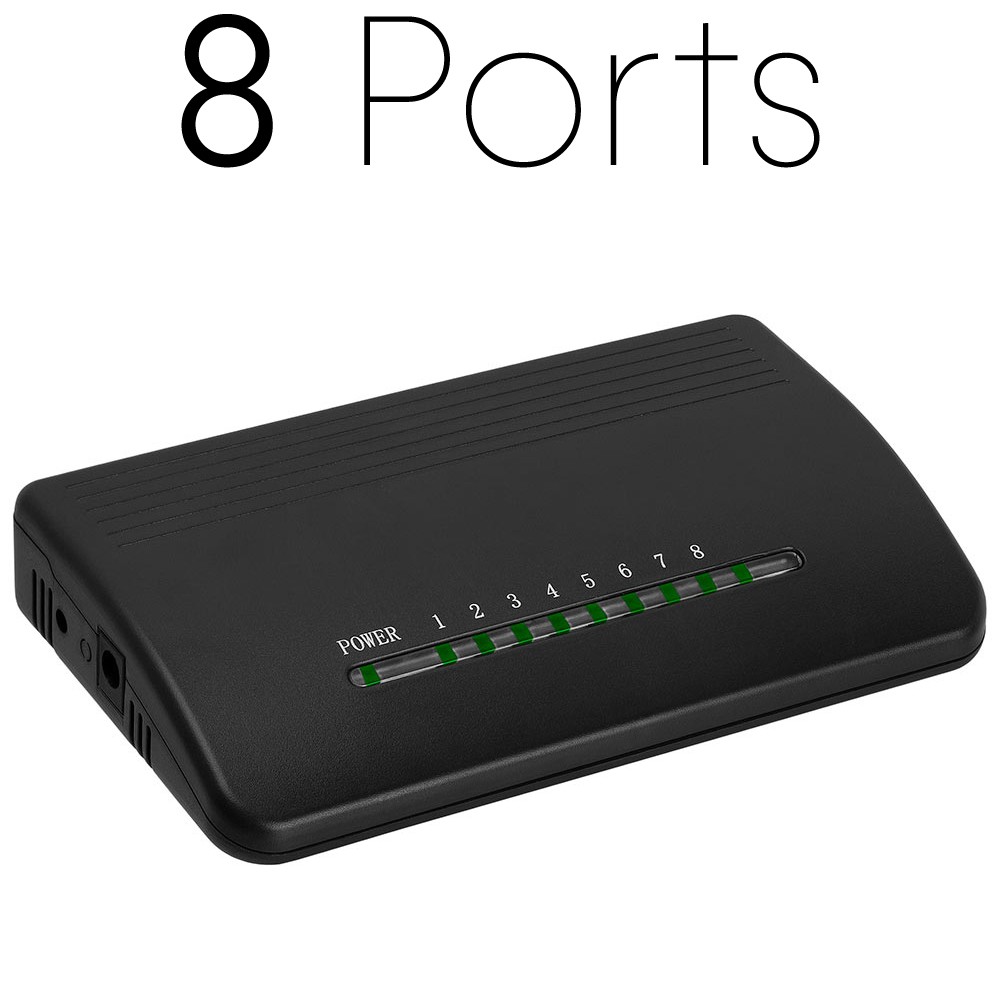 Desktop 5 Port 8 Port Ethernet Switch Hub Adapter 10/100Mbps Lan Internet Switch