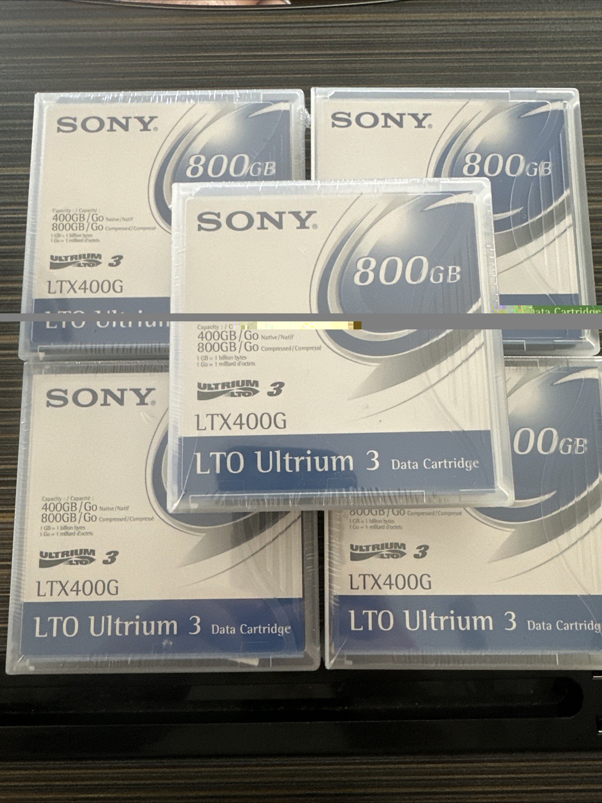 5 SONY LTO Ultrium 3  Data Tape Cartridges 400/800GB LTX400G New Factory sealed